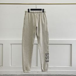 Pantalon de survêtement Pantalon de survêtement Sweat à capuche Hommes Femmes Big Lettre réfléchissante Pantalon imprimé Pantoufle 100% Pantalon en coton épais de haute qualité Grande taille