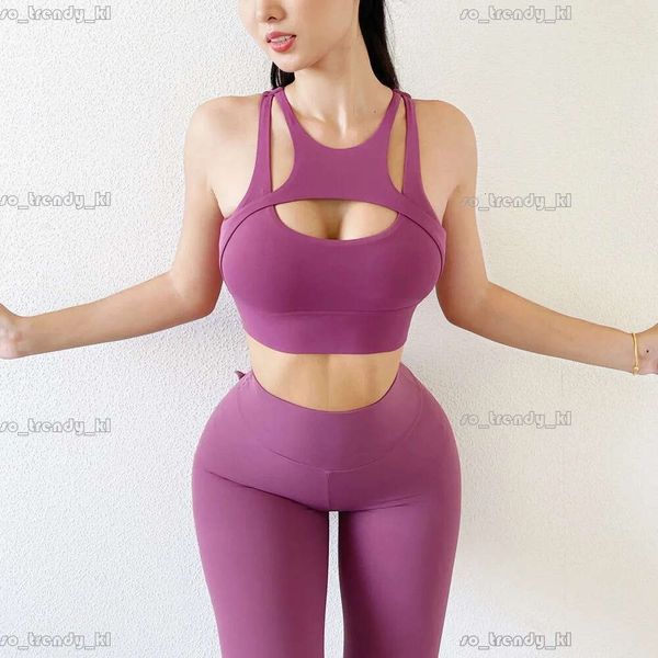 Traje deportivo traje deportivo yoga leggings apretados sujetador deportivo s elástico juego gimnasio traje para mujeres 13 colores 35