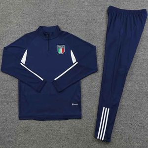 Traje de entrenamiento de chándal 2023 Italia México Italia VERRATTI CHIESA BARELLA BONUCCI camiseta de fútbol camiseta para niños niño conjunto de manga larga camiseta de entrenamiento uniforme Survetement