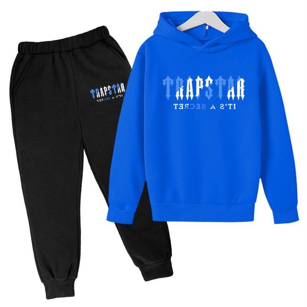 Survêtement TRAPSTAR Marque Enfants vêtements de marque Ensembles Bébé Sweat Imprimé Multicolors Chaud Deux Pièces ensemble Sweat À Capuche Pantalon Clot298j