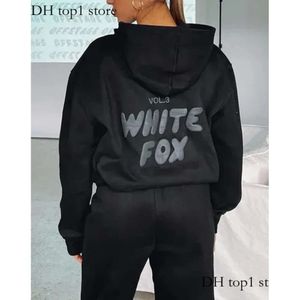 Tracksuit White Designer Fox Hoodie stelt twee set dames herenkleding set sportieve lange mouwen pullover capuches tracksuits voor lente herfst winter smart 187