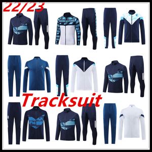 Trainingspakken 22-23 pull zipper adult kid trainingspak MILIK PAYET Marseille survetement fottball Trainingspak veste maillot trainingspak voetbal jogging