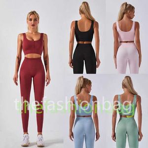 Tracksuits Activewear Damesontwerper Fashion Yoga Wear Active Suits Blouse Leggings Casual Wear High Taille Slim Fit Sports Pants