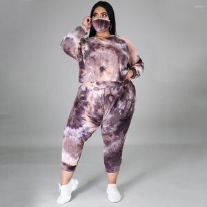 Tracksuits Chocomisty-LadyPlus plus-size sets Tie Dye Slim Fit Pant Set