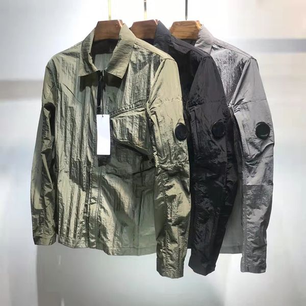 Chándales Deesigners Chaquetas para hombre Cp Metal Nylon Loose Zip Trench Jacket Tamaño M-2XL