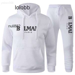 Survêtements Designer Fashion Mens Balmanly Suit Sweat à capuche Love Ballmainly Sweat à capuche Pur coton Ballman Pantalon Sweat-shirt Sportswear Balmin Même vêtements pour ba P17B