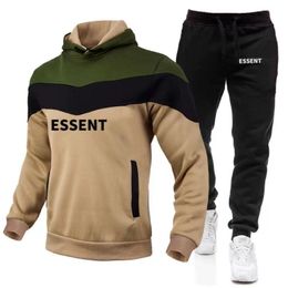 trainingspakken designer trainingspakken trainingspak heren bedrukte letter tweedelige set trendy sportkleding hooded mode en vrijetijdspakken voor mannen sweatsuit trainingspak s-3L