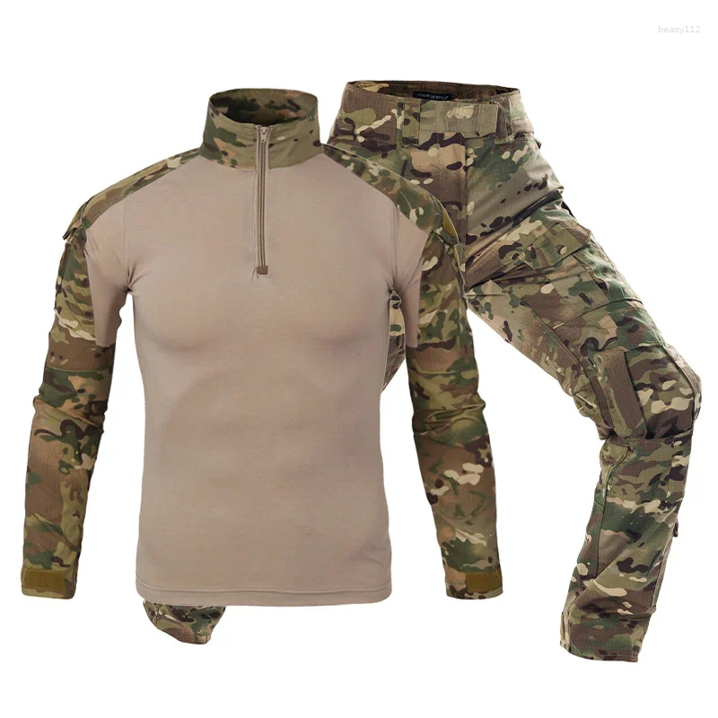 Trainingspakken GEN2 Heren Tactisch Militair Uniform Kleding Past Training Camouflage Jacht Shirts Broek Paintball Sets Broek Heren