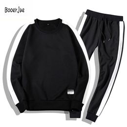 Survêtements hommes 2pc outwear sportsuit ensembles hommes sweats hommes ensemble vêtements pantalons sweats à capuche plus taille moleton masculino manteaux 201210