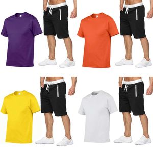 Tracksuits heren zomer casual tops t-shirt bermuda shorts suit tracksuit set sportkleding joggingbroeken streetwear t-shirtmen's s s s s