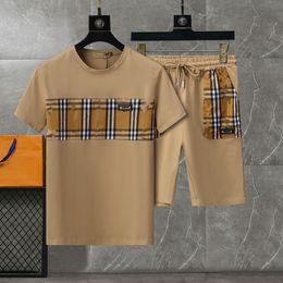 Survêtements d'été t-shirts + shorts ensembles de vêtements avec lettres décontracté streetwear tendance costumes hommes respirant t-shirts pantalons bgss