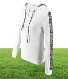 Tracksuits dames039s hoodies lange mouw luipaard afdrukken casual tops broek sportpakken vrouwen jogging pak dames ropa de mujer 1600706