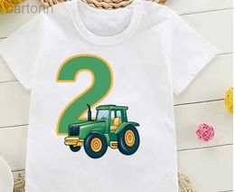 Tracteur mignon agriculteur 1-8 ans Happy T enfants cadeau de fête enfants cadeau drôle T ldd240314