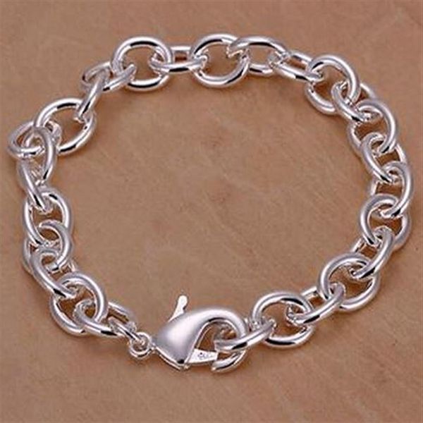 Tradition Chain Haute qualité Top 925 Silver Noble Fashion Charm Bracelet Jewelry290c