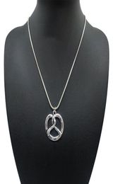 Collier de bretzel bavarois traditionnel pendentif antique en argent court-circuit des colliers de déclaration pour femmes bijoux5167590