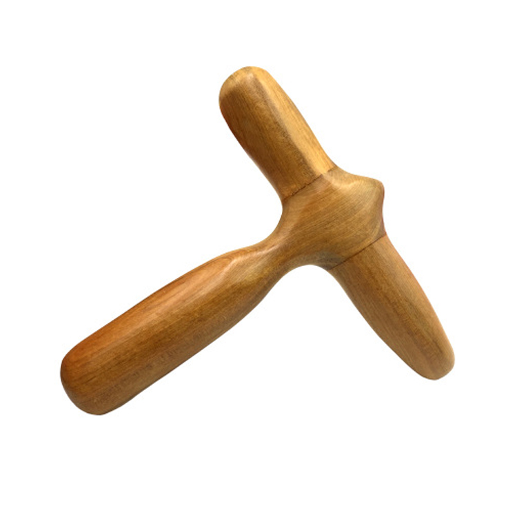 木製トリガーポイントマッサージャーGUA SHA Toolsプロフェッショナルなリンパ系排水木製療法マッサージツール後ろの足の手と顔