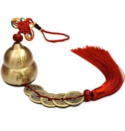 Gourde chinois traditionnelle conception de Feng Shui Copper Bell Bénédiction Bonne chance suspendue CHEURS CHIMES ACCESSOIRES DE DÉCORS ITTRES247E8531494