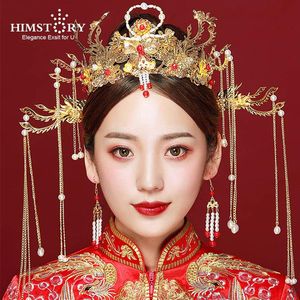 Coiffure traditionnelle chinoise bâton de cheveux femmes épingle à cheveux accessoires de mariage épingle en or pince peigne tête bijoux Clips Barrettes