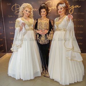 Robe de soirée traditionnelle albanaise, Caftan, perles faites à la main, manches longues, avec des appliques dorées, robe de bal, 2021