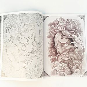 Modèle de livre Flash de tatouage traditionnel, doublure Fine pour le maquillage Permanent d'art corporel, 240318