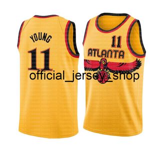 Trae 11 Young 2022 Jersey Damian 0 Lillard Portlan d Trai l Blaze rs Basketbal Jerseys heren geel rood grijs wit zwart Borduurwerk