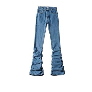 Traf Jeans Voor Meisjes Gestapelde Potlood Broek Denim Broek Dames Zomer Kleding Harajuku Streetwear Mode K20P09529 210712