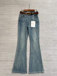 Designer de jeans pour femmes Chan Brand français Cotton Broidered Jeans