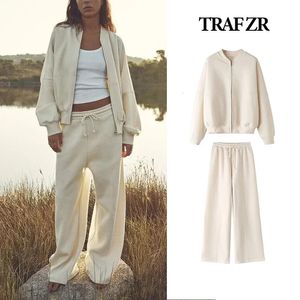 Traf Zr Zipper Cardigan sets pour habiller les combinaisons de survêtement pour la femme de survêtement