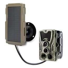 Wildkamera-Solarpanel-Set, 3000 mAh, 6 V, 12 V, wiederaufladbares Ladegerät, 360° drehbare Montagehalterung für die Jagd, y240104