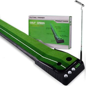 clubes de golf entrenador cubierto césped cubierto hine golf mini putter entrenamiento