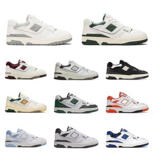 Formateur Nouveau B550 550 Chaussures Casual Hommes Femmes Blanc Vert Gris Evergreen Argent Shadow Balance Crème Noir Bleu UNC BB550 Marine Rich Paul Marque Designers Baskets S7