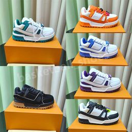 Traineur Top Quality Casual Shoes Skate Sneakers Designer Femmes Men Mesh Abloh Sneaker Platform Virgil Maxi Lace-Up Runner Shoe