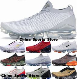 Zapatillas de deporte Tamaño 12 Air Vapor Max Flys Knit 3 Zapatillas de deporte Zapatos para hombre Eur 46 Us 12 Casual Mujer Running Designer Us12 VAP0RMAX AirVapor Blanco Tamaño grande Tenis Moda