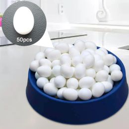 Entrenamiento de 50x Pigeon Huevos Simulación Artificial falsos falsos huevos apalancos para suministros de cría de palomas de carreras
