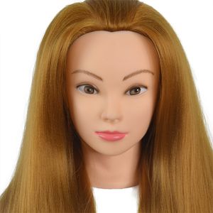 Traine Kit Kit Poll Head with Synthetic Hair Child Gift Coiffure Herdressing Mannequin Head with Free Clamp Good Manikin MANIKIN