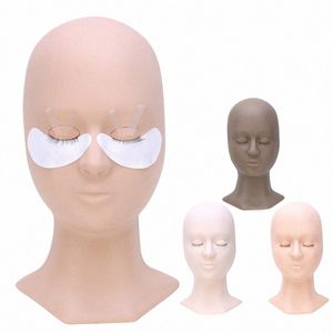 Training Mannequin Hoofd voor Valse Oog Extensi Oefenhoofd Model Verwijderbare Oogleden Les Extensi Levert Makeup Tools U2eb #