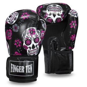 Traine Protecteur Gants de boxe pour femmes Pu Leather Punching Glove MMA Sanda Pads Fighting Kick Muay Thai Drop 231222