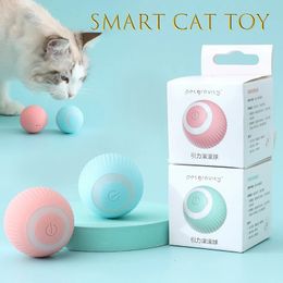 Training Selfmoving Kitten Electric Cat Ball Toys Automatisch Rolling Smart Cat Toys for Cats Toys for Indoor Interactive Playing 240429