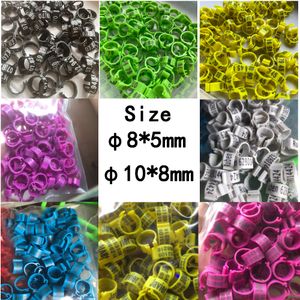 Training Groothandel/retail C8 8mm Vogelduif Duif Plastic Beenringen Aangepaste Plastic Belettering Ringen Zwart/Rood/Blauw/groen/Goud