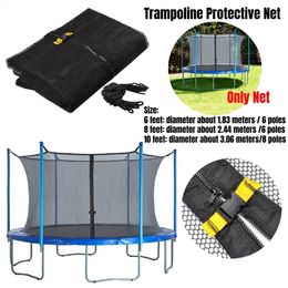 Trampoline Beschermend Net Nylon voor Kinderen Kinderen Springkussen Veiligheidsbescherming Buiten Binnen Geen standaard 240127