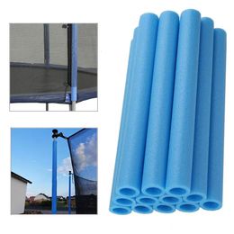 Trampolines 10 UNIDS Postes de trampolín Cubierta Acolchado Tubo de espuma 40 CM Tubo de espuma Esponja Carcasa protectora Trampolín Poste Mangas de espuma Azul 230715