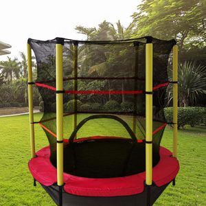 Trampolines 55 Inch Trampoline Behuizing Net Kinderen Veilig Beschermende Trampoline Vervangende Accessoires Springbed Innerlijke Veiligheid Hek Net 230620