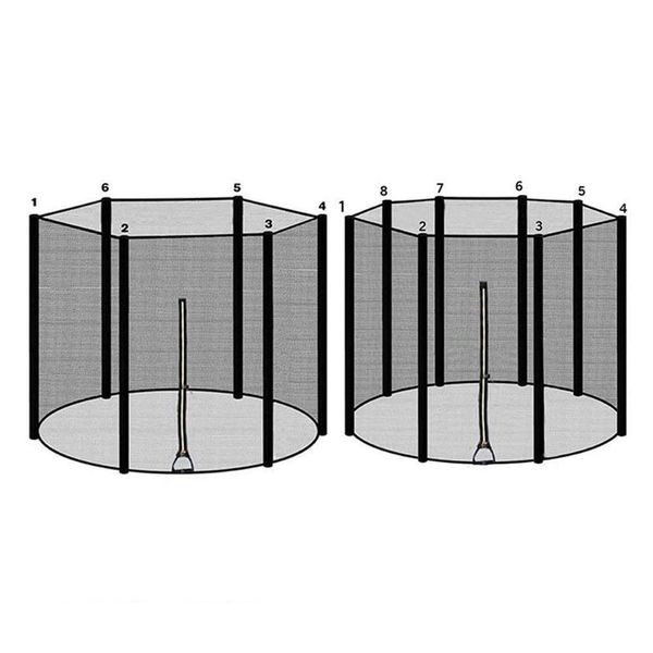 Trampolines Jump Trampoline Red protectora Anti-caída Almohadilla de salto de alta calidad Protección de red de seguridad Guardia Hogar Niños Interior Exterior 230715