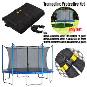 Trampolines Trampoline Filet de protection en nylon pour enfants Tapis de saut Sécurité Protection Garde Extérieur Intérieur Pas de support 230616