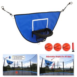 Trampolines Trampoline Universal Outdoor Waterproof Sunscreen Basketball Stand Trampolines Child Basketball Toy Set Entertainment Accessorie 231018