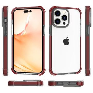 La caja del teléfono de material Tranparent TPU Acrylic TPE 3 en 1 para Iphone 14 13 12 11 XR Xs Max 7 8plus puede evitar la caída de agua, suciedad y huellas dactilares.