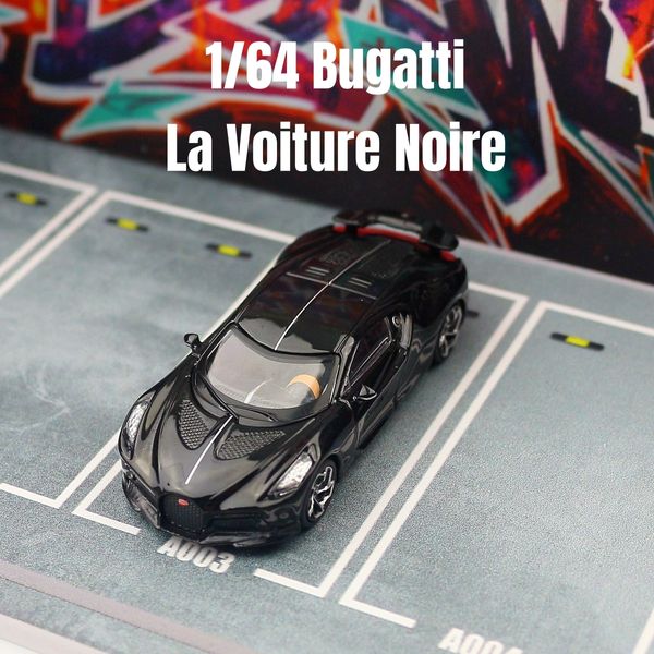 Transformación Juguetes Robots 1/64 Bugatti La Voiture Noire Toy Car Jackiekim Miniauto 3 '' Modelo de súper deportivo Rueda de rueda gratis Collection Metal Boy 230811