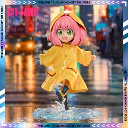 Transformation toys Robots 14cm Spy X Family Figure Anya Forger Anime Figures Raincoat Kawaii Cute Figurine Pvc Statue Model Doll Collectible Oranment Toys 230814