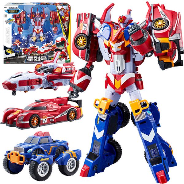 Jouets de transformation Robots 3 IN 1 Galaxy Detectives Tobot Transformation Robot to Car Toy Korea Cartoon Brothers Anime Tobot Deformation Car Airplane Toys 230621