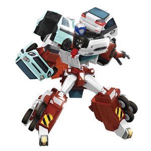 Transformation Toys Robots 4-en-1 Tobot Quatran se transforment en jouets de voiture coréenne Cartoon frères animation cadeaux enfants d240517